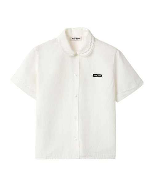 Slubbed poplin shirt