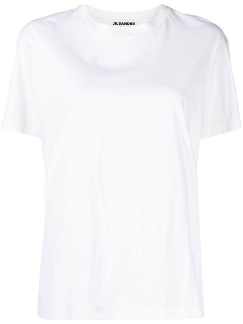 Crew neck short-sleeved T-shirt - White