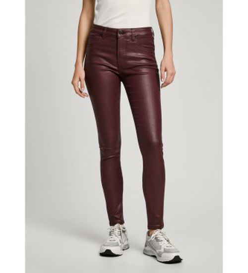 Pepe Jeans for woman. PL204728YH7 Jeans Skinny Mw maroon (26/30), Casual, Denim, Modal, Sustainable