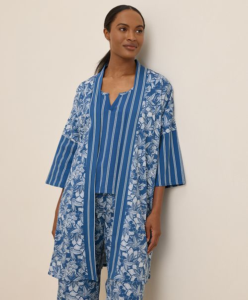 Women's Isle Stripes Staycation Short Robe