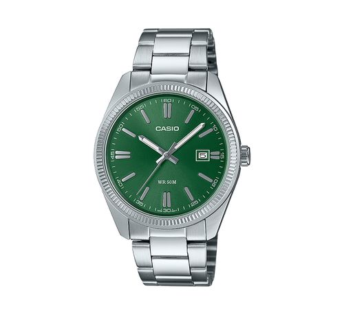 Men's Three-Hand Quartz Silver-Tone Stainless Steel Watch 38.5mm - Silver