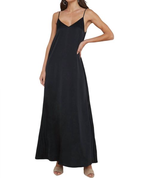 Hartley Trapeze Dress In Black