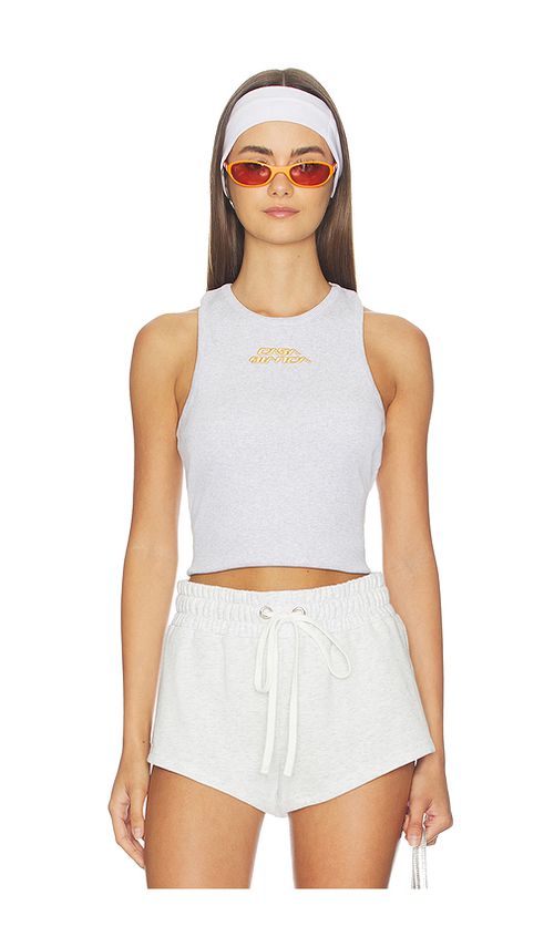 Casablanca Ribbed Tank Top in Grey. XS. Also in L