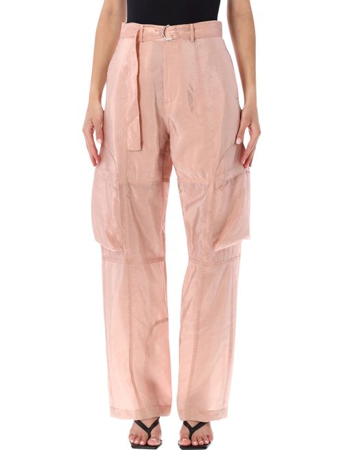 Sheer Cargo Pants in Relaxed Fit - Size S