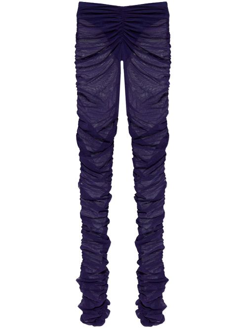 Ruched leggings - Blue