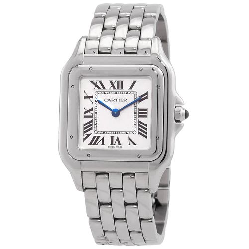 Panthere De Quartz Silver Dial Ladies Watch WSPN0011