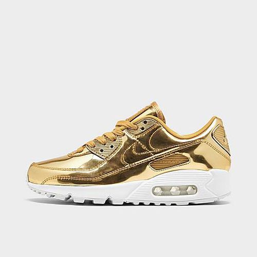 Women's Air Max 90 SP Casual Shoes in Metallic Gold/Club Gold