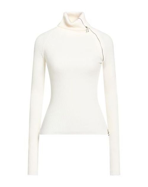 Woman Turtleneck Ivory Size M Virgin Wool