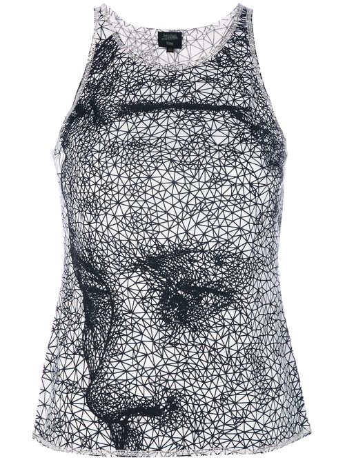 Printed top - Black