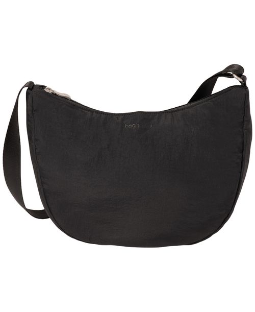 Medium Size Swift Crescent Crossbody Bag - B-lite Black