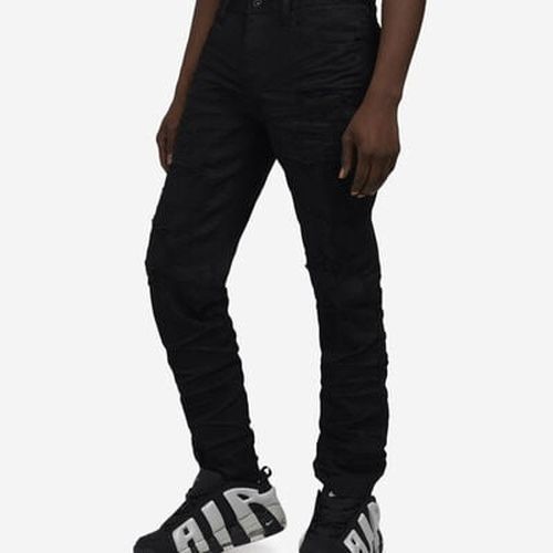 Men's Coated Slim RR Jeans in Black