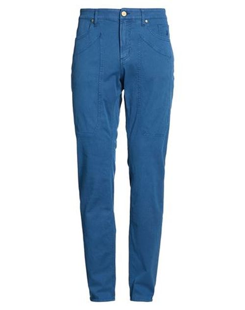 Man Pants Blue Size 30 Cotton, Lyocell, Elastane
