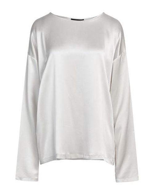 Fabiana Filippi Woman Top Light grey Size 4 Silk