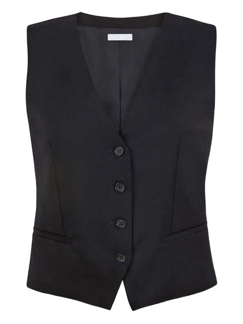 Twill waistcoat - Black