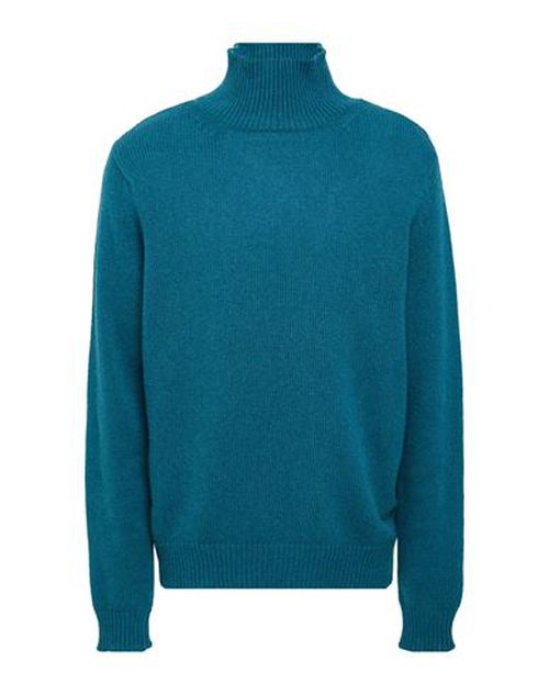 Man Turtleneck Deep teal Size 36 Cashmere