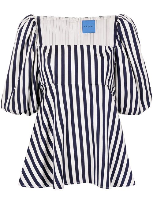 Vienna striped top - Blue