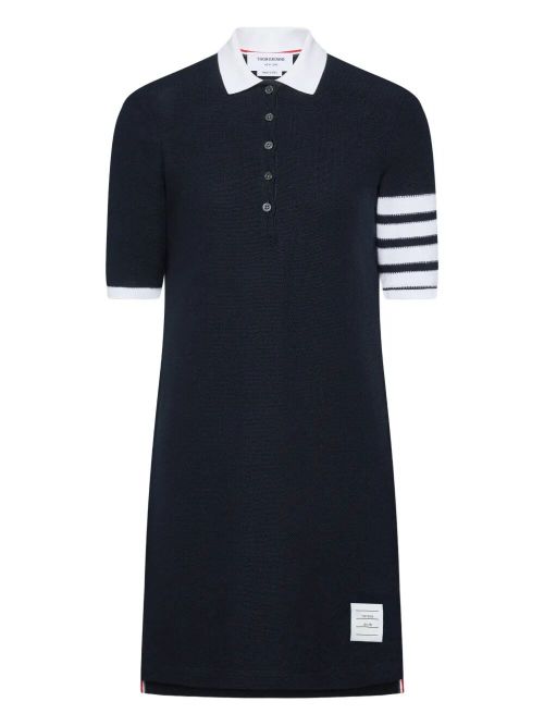 4-Bar Piqué Polo Dress