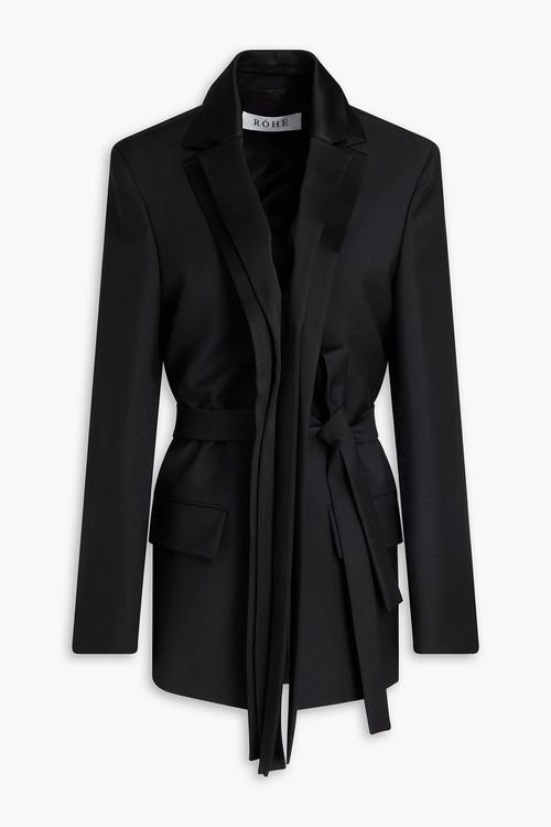 Wool and mohair-blend blazer