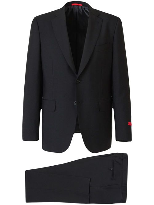 Wool single-breasted suit - Black