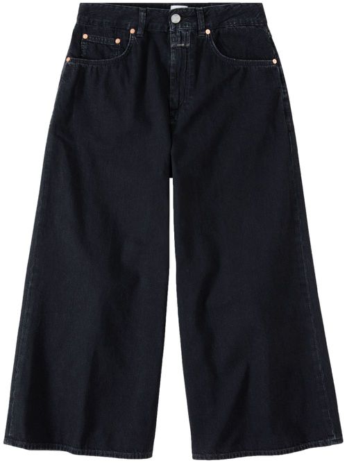 Lyna mid-rise cropped jeans - Black