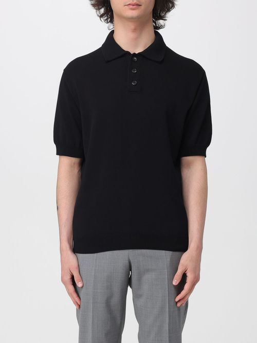 Polo Shirt Men color Black