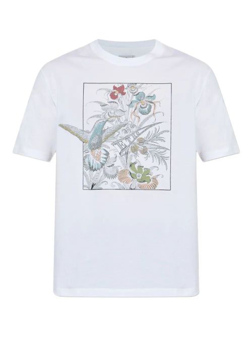 Floral-Print Cotton T-Shirt