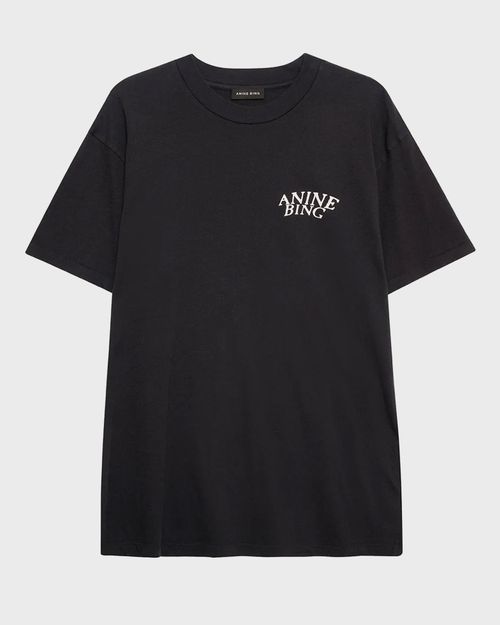Anine Bing T-Shirt Walker Tee Band Vintage black