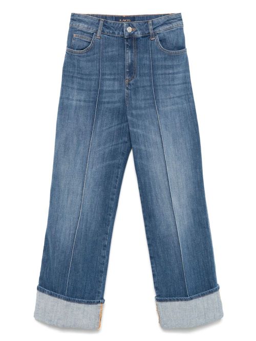 Kaos piped-trim jeans - Blue