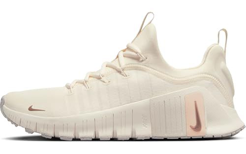 Nike Free Metcon 6 Women's Workout Shoes (FJ7126-100, Pale Ivory/Guava Ice/Sail/Metallic Red Bronze)