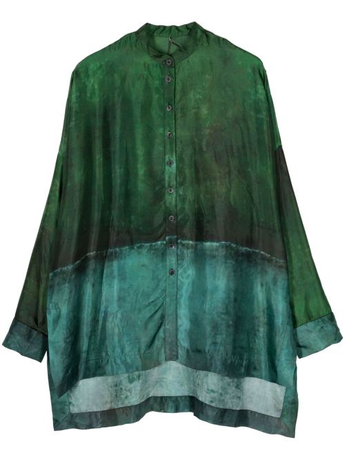 Tie-dye long-sleeve shirt - Green