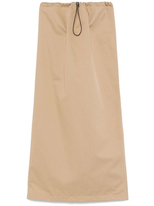 Twill maxi skirt - Neutrals