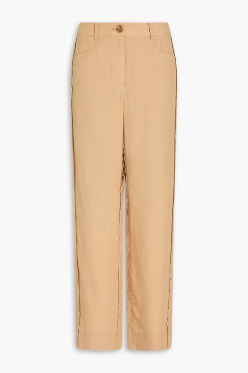 Cora Lyocell straight-leg pants - Neutral - UK 6