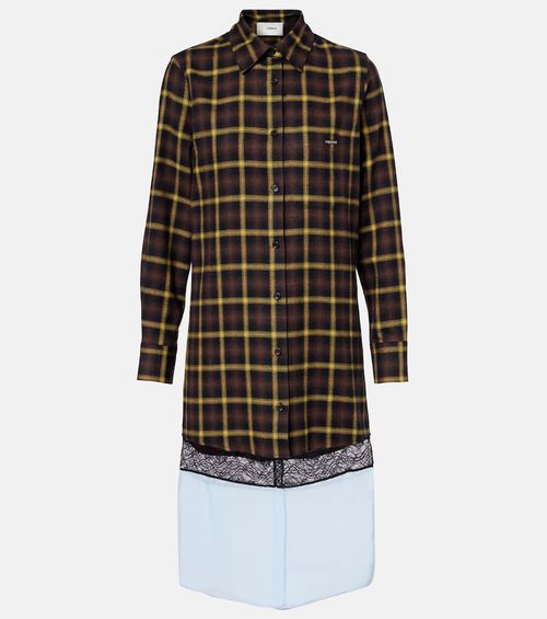Checked shirt dress