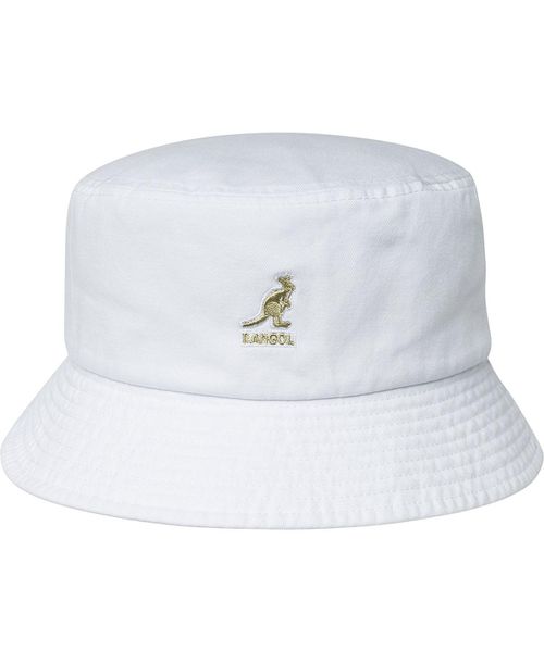 Men's Washed Bucket Hat - White