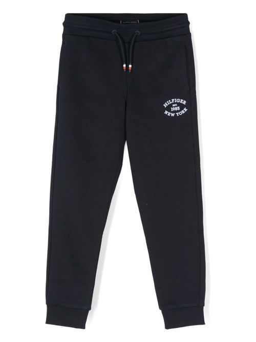 Logo-print track pants - Blue