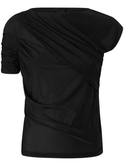 Draped T-shirt - Black