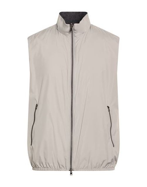 Man Vest Light grey Size 40 Polyester