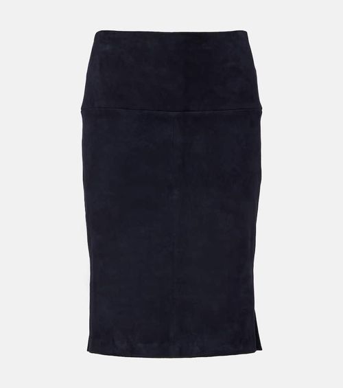 Gin suede pencil skirt