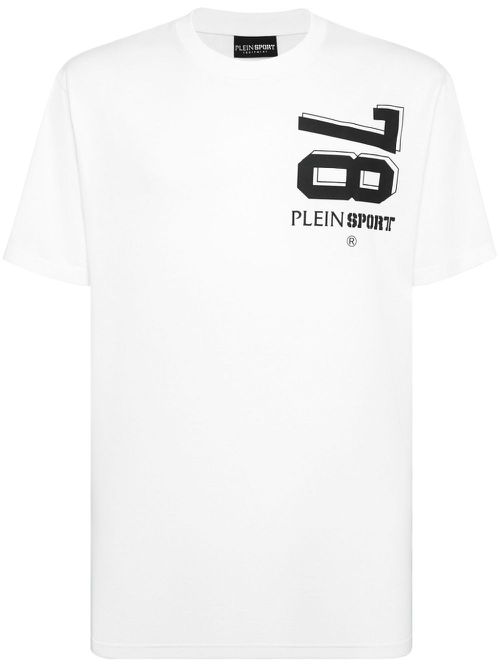 Logo-print crew-neck T-shirt - White