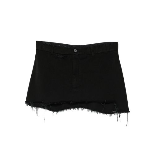 Frayed Mini Skirt