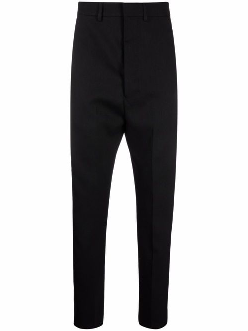 Side-stripe tailored trousers - Black