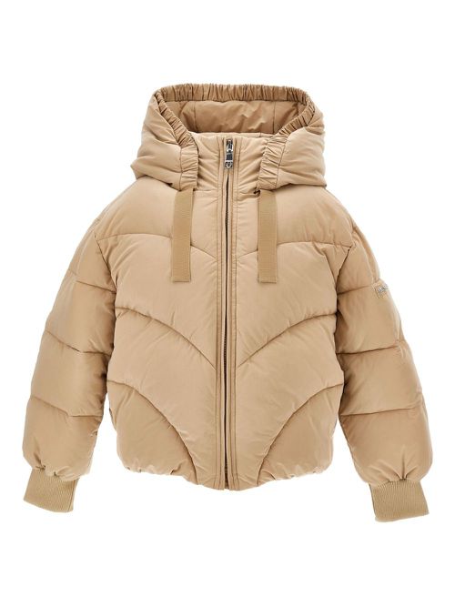 Hooded padded jacket - Neutrals