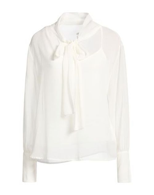 Woman Top White Size 4 Polyester, Elastane