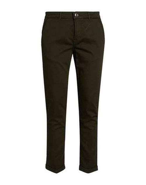 Man Pants Dark green Size 38 Cotton, Modal, Elastane