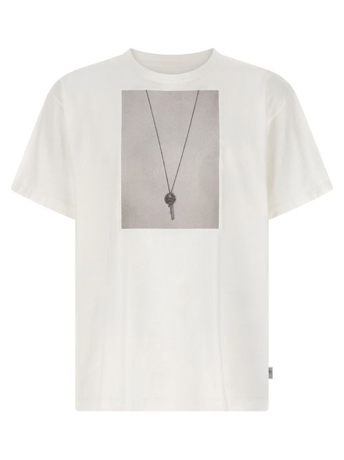 Chiave Print Cotton T-Shirt — White