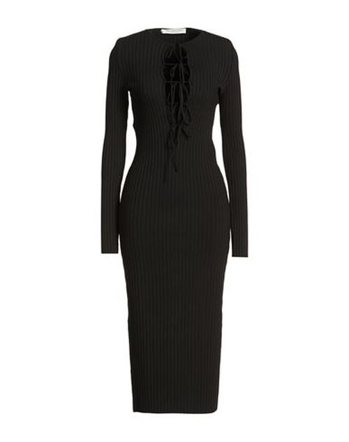 Woman Midi dress Black Size 2 Viscose, Polyamide, Elastane