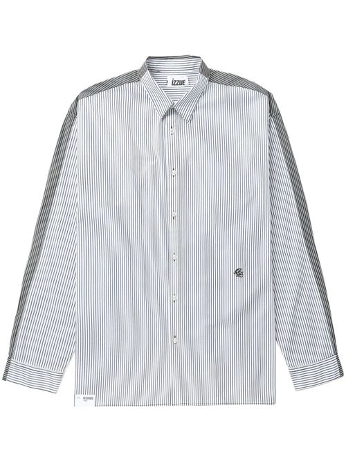 Striped cotton shirt - Grey