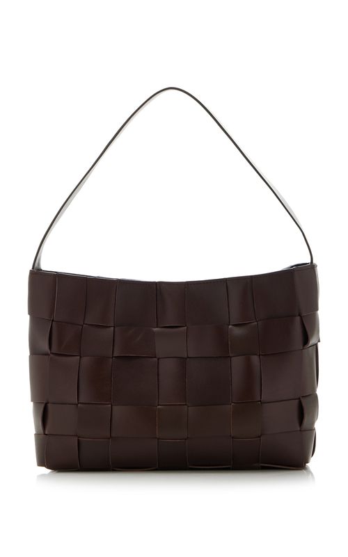 Woven Leather Shoulder Bag 