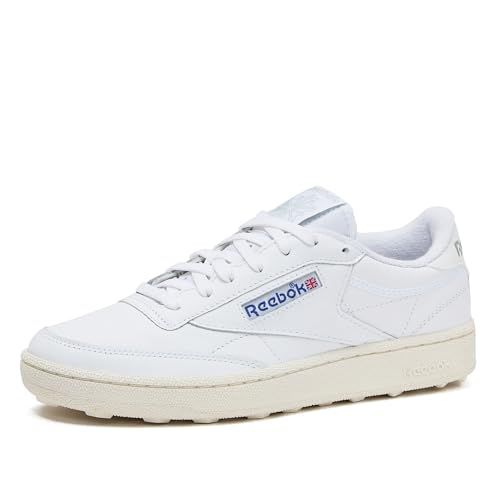 Reebok Men's Club C Golf Shoe, Chalk/Vintage Chalk/Vector Navy, Men's