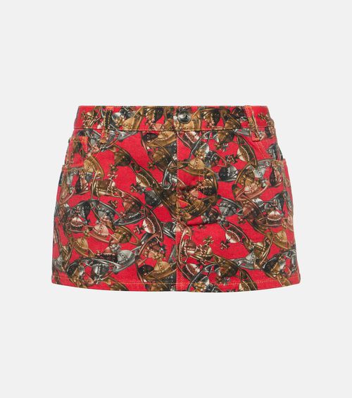 Vivienne Westwood Printed cropped denim jacket
